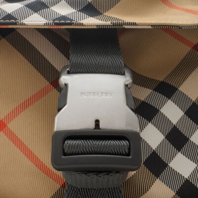 Burberry Check Print Backpack - Image 5