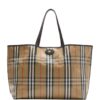 Burberry Large Canvas Highlands Tote Bag - Image 1