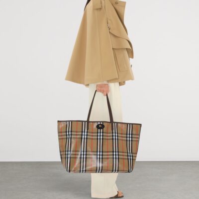 Burberry Large Canvas Highlands Tote Bag - Image 2