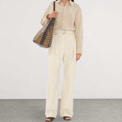 Burberry Large Canvas Highlands Tote Bag - Image 3