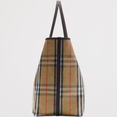 Burberry Large Canvas Highlands Tote Bag - Image 4