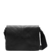 Burberry Leather Check-Embossed Messenger Bag - Image 1