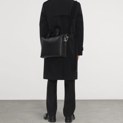 Burberry Leather Check-Embossed Briefcase - Image 3