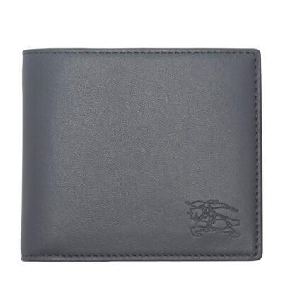 Burberry Leather Check Pop Bi-Fold Wallet - Image 1