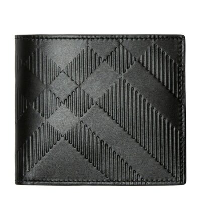 Burberry Leather Check Pop Bi-Fold Wallet - Image 4