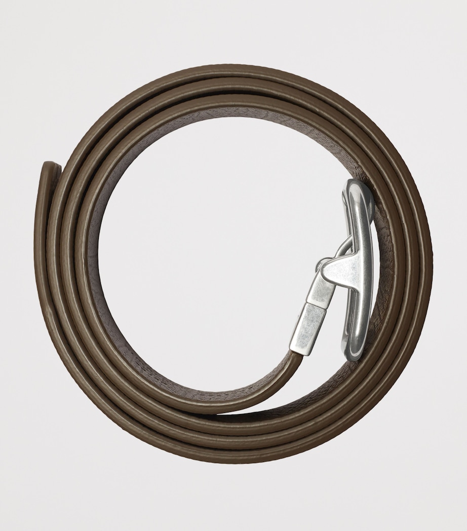 Burberry Leather Check Reversible B-Buckle Belt - Image 3