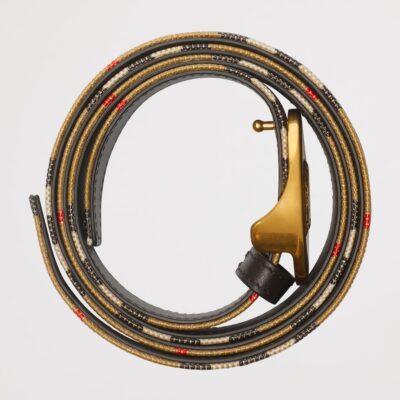 Burberry Leather EKD Stamp Reversible Belt - Image 3