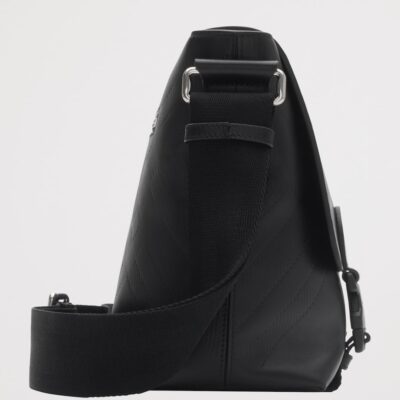 Burberry Leather Embossed Messenger Bag - Image 4