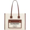 Burberry Medium Canvas Freya Tote Bag - Image 1