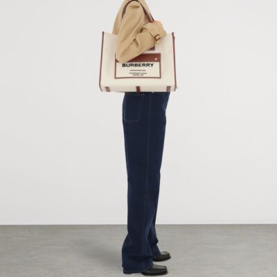 Burberry Medium Canvas Freya Tote Bag - Image 3
