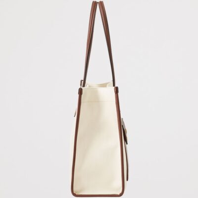 Burberry Medium Canvas Freya Tote Bag - Image 4