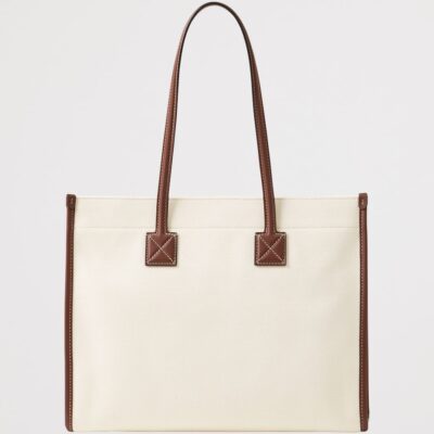 Burberry Medium Canvas Freya Tote Bag - Image 5
