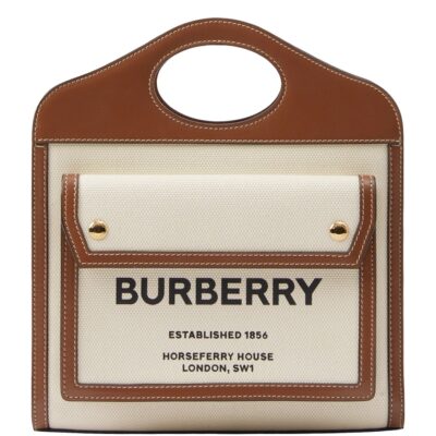 Burberry Mini Canvas Pocket Bag - Image 1