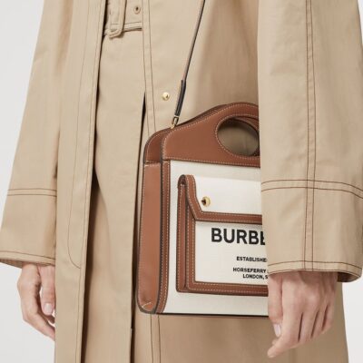 Burberry Mini Canvas Pocket Bag - Image 5