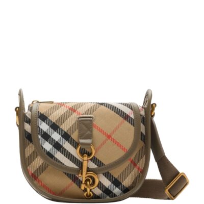 Burberry Mini Check B Clip Messenger Bag - Image 1