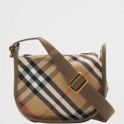 Burberry Mini Check B Clip Messenger Bag - Image 3