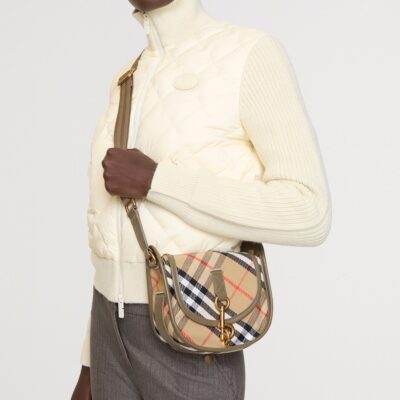 Burberry Mini Check B Clip Messenger Bag - Image 5