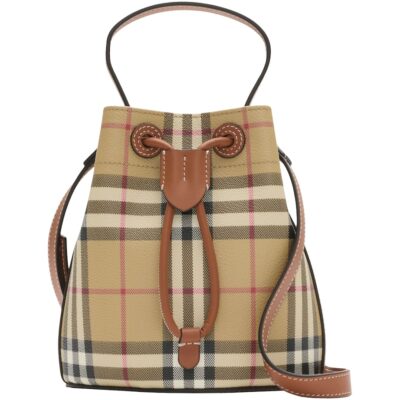 Burberry Mini Check Bucket Bag - Image 1