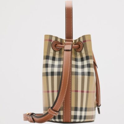 Burberry Mini Check Bucket Bag - Image 4