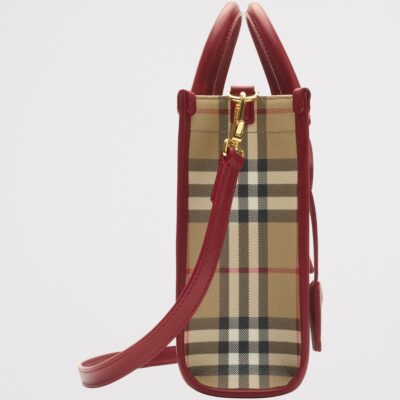 Burberry Mini Check Freya Tote Bag - Image 4