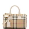 Burberry Mini Cotton Check Bowling Bag - Image 1