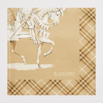 Burberry Silk Archive EKD Scarf - Image 2