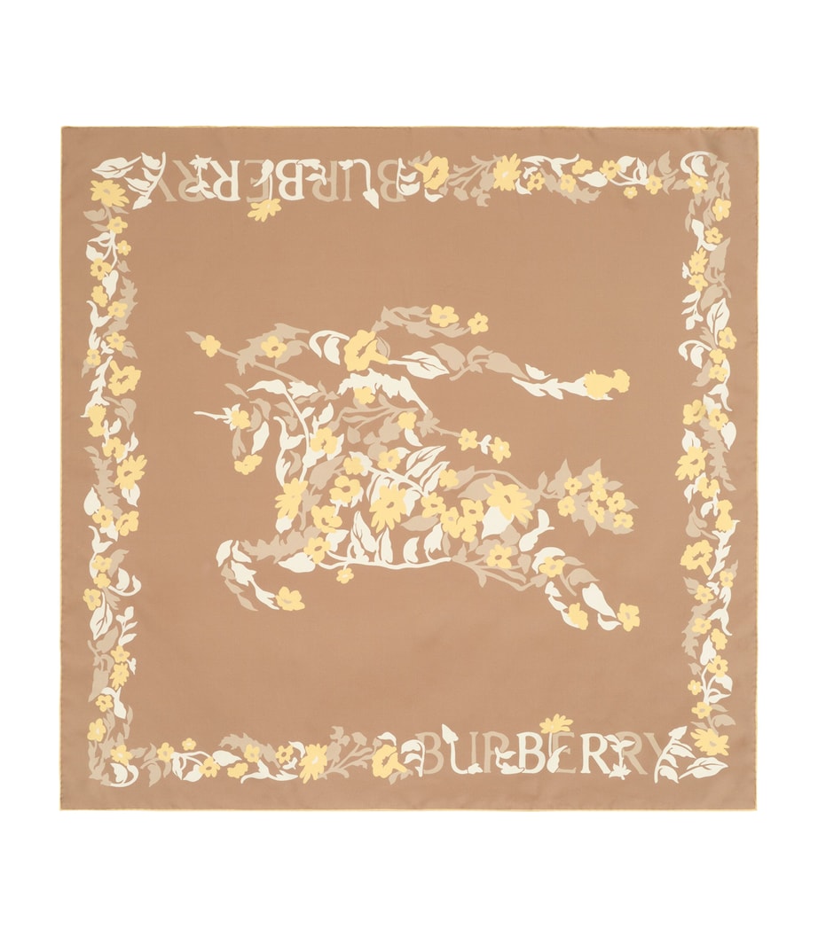 Burberry Silk Floral EKD Scarf - Image 1