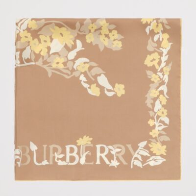 Burberry Silk Floral EKD Scarf - Image 2