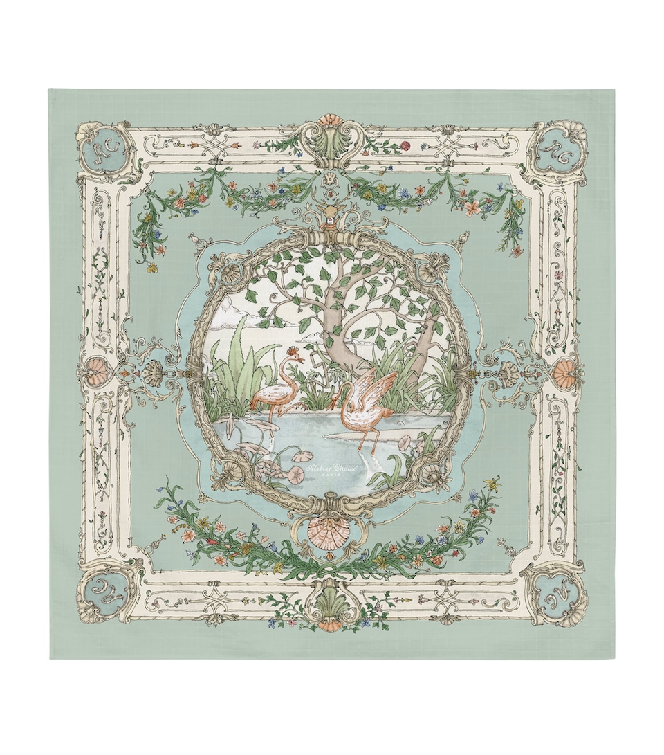 Burberry Silk Floral EKD Scarf - Image 4