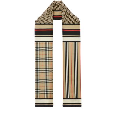 Burberry Silk Montage Scarf - Image 1