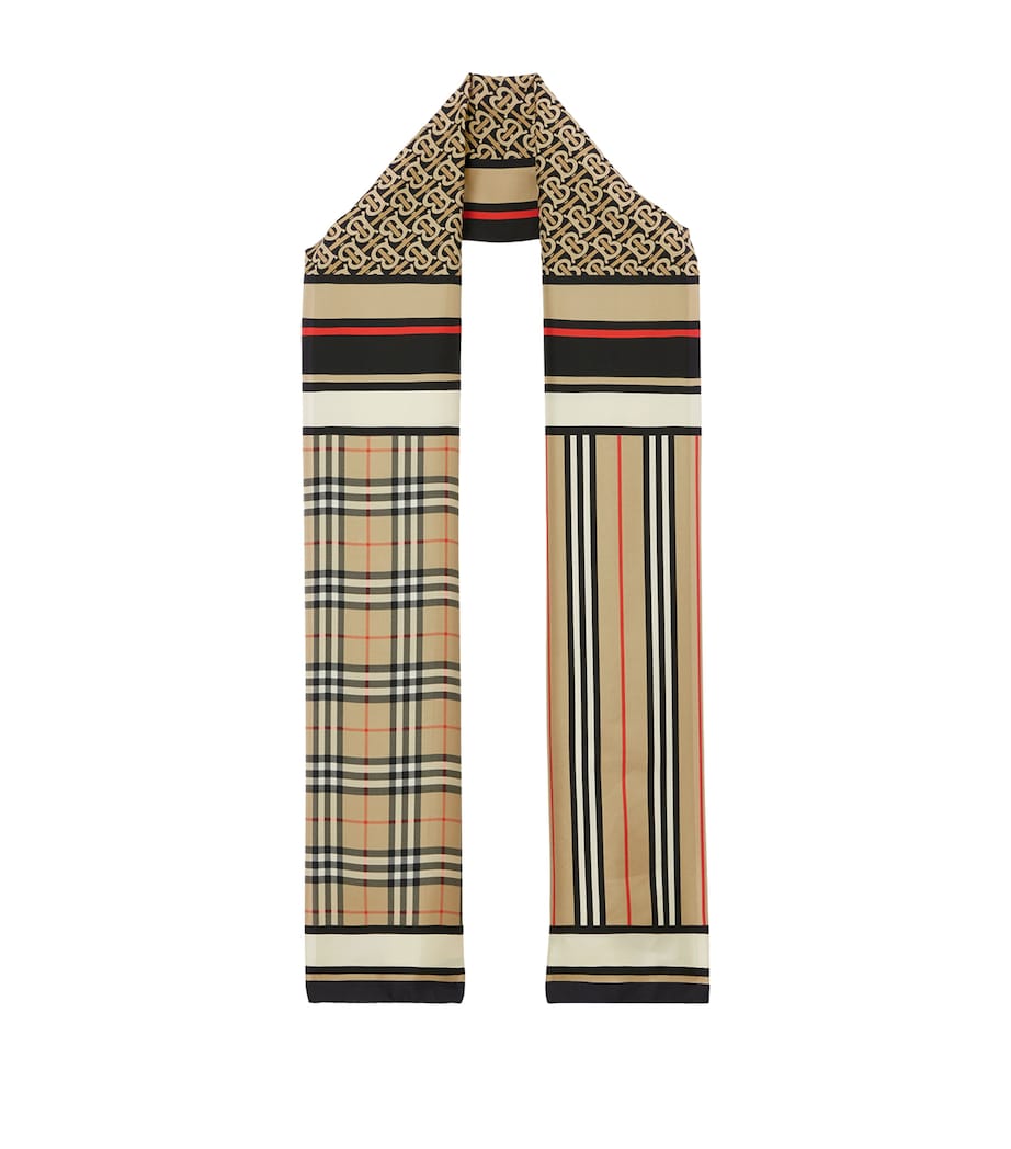 Burberry Silk Montage Scarf - Image 1