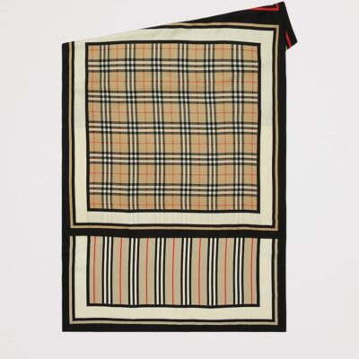 Burberry Silk Montage Scarf - Image 2