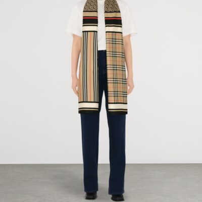 Burberry Silk Montage Scarf - Image 4