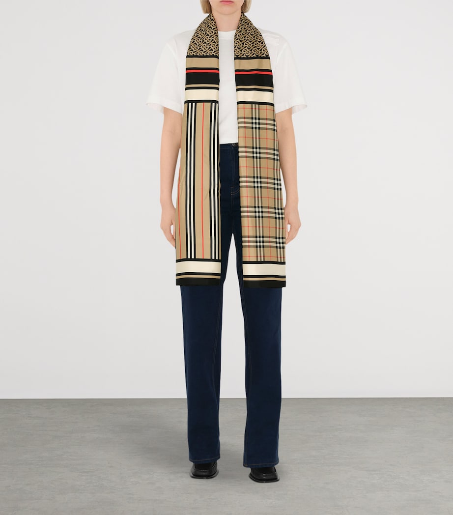 Burberry Silk Montage Scarf - Image 4