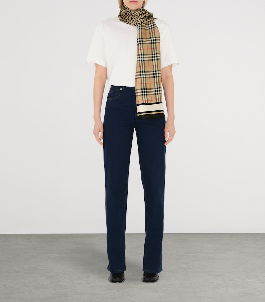 Burberry Silk Montage Scarf - Image 5