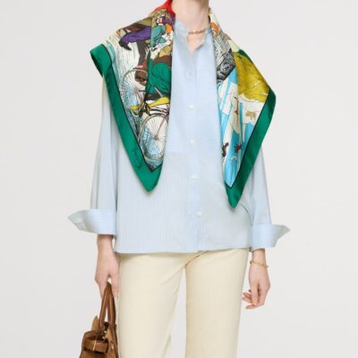 Burberry Silk Raining Cats and Dogs​ Scarf - Image 2