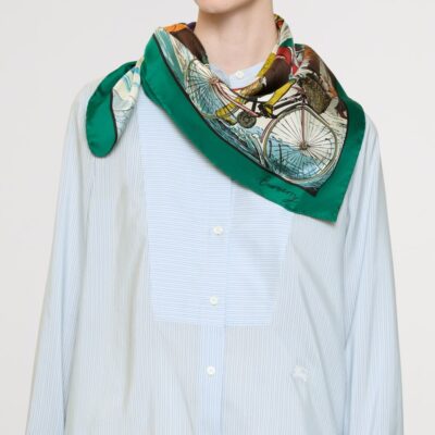 Burberry Silk Raining Cats and Dogs​ Scarf - Image 4