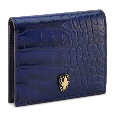 Bvlgari Alligator Leather Serpenti Forever Compact Wallet - Image 1