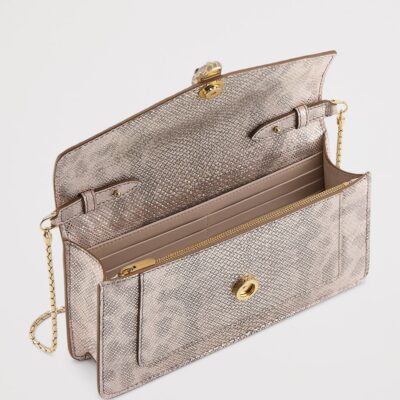 Bvlgari Karung Leather Serpenti Forever Chain Pochette - Image 2