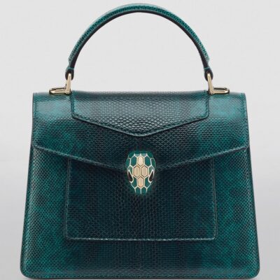 Bvlgari Karung Leather Serpenti Forever Top-Handle Bag - Image 3