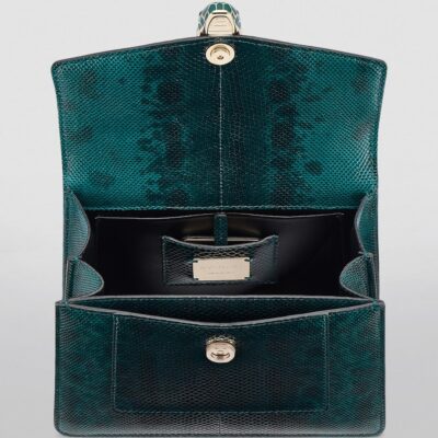 Bvlgari Karung Leather Serpenti Forever Top-Handle Bag - Image 4