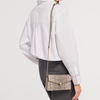 Bvlgari Karung Leather Serpenti Forever Chain Pochette - Image 4