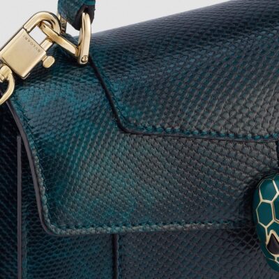 Bvlgari Karung Leather Serpenti Forever Top-Handle Bag - Image 5