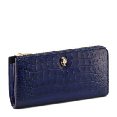 Bvlgari Large Alligator Leather Serpenti Forever Wallet - Image 1