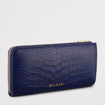 Bvlgari Large Alligator Leather Serpenti Forever Wallet - Image 3