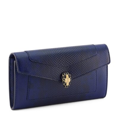 Bvlgari Large Alligator Leather Serpenti Forever Wallet - Image 4