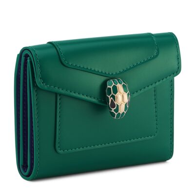 Bvlgari Large Leather Serpenti Forever Wallet - Image 5