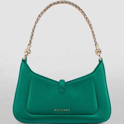 Bvlgari Leather Serpenti Baia Shoulder Bag - Image 5