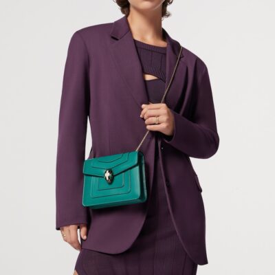 Bvlgari Leather Serpenti Forever Cross-Body Bag - Image 2