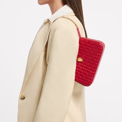 Bvlgari Leather Serpenti Sugarloaf Clutch Bag - Image 4